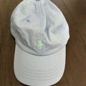 New Little Boys POLO Ralph Lauren The Iconic Cotton Chino Ball Cap Blue Size 5/7